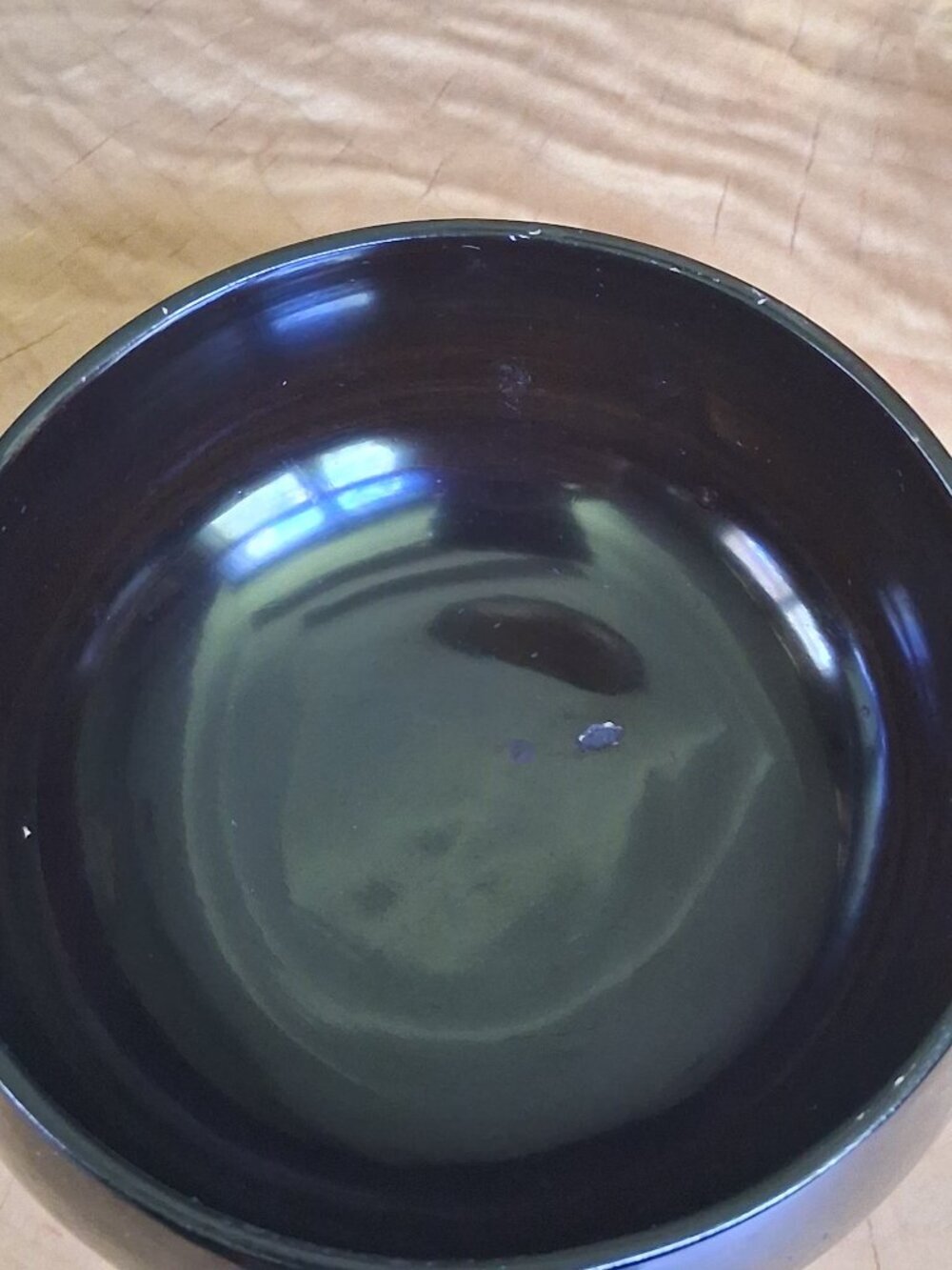 Vintage 1950s Japanese Lacquer Dresser / Powder Bowl with Lid - Picture 11 of 15